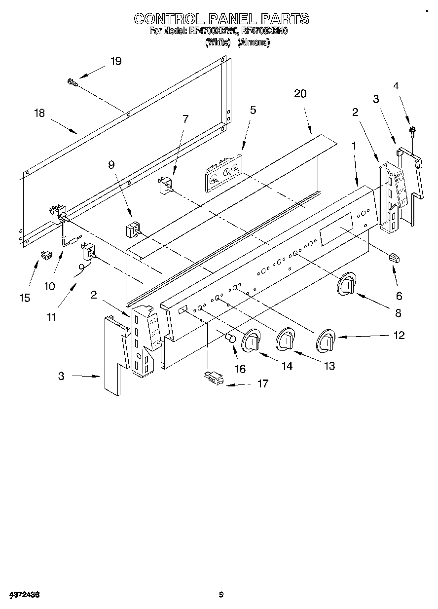 05 - CONTROL PANEL, LIT/OPTIONAL