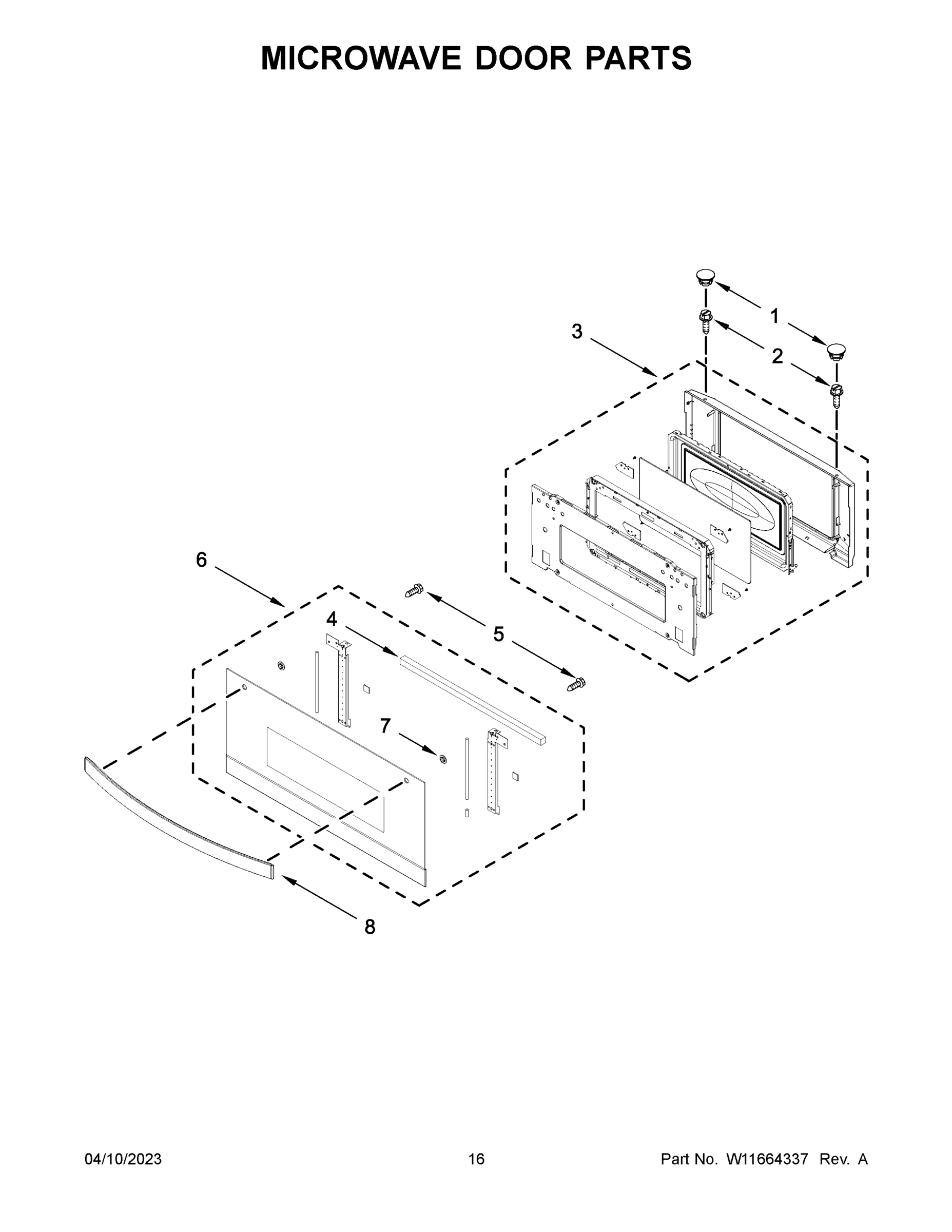 09 - MICROWAVE DOOR PARTS