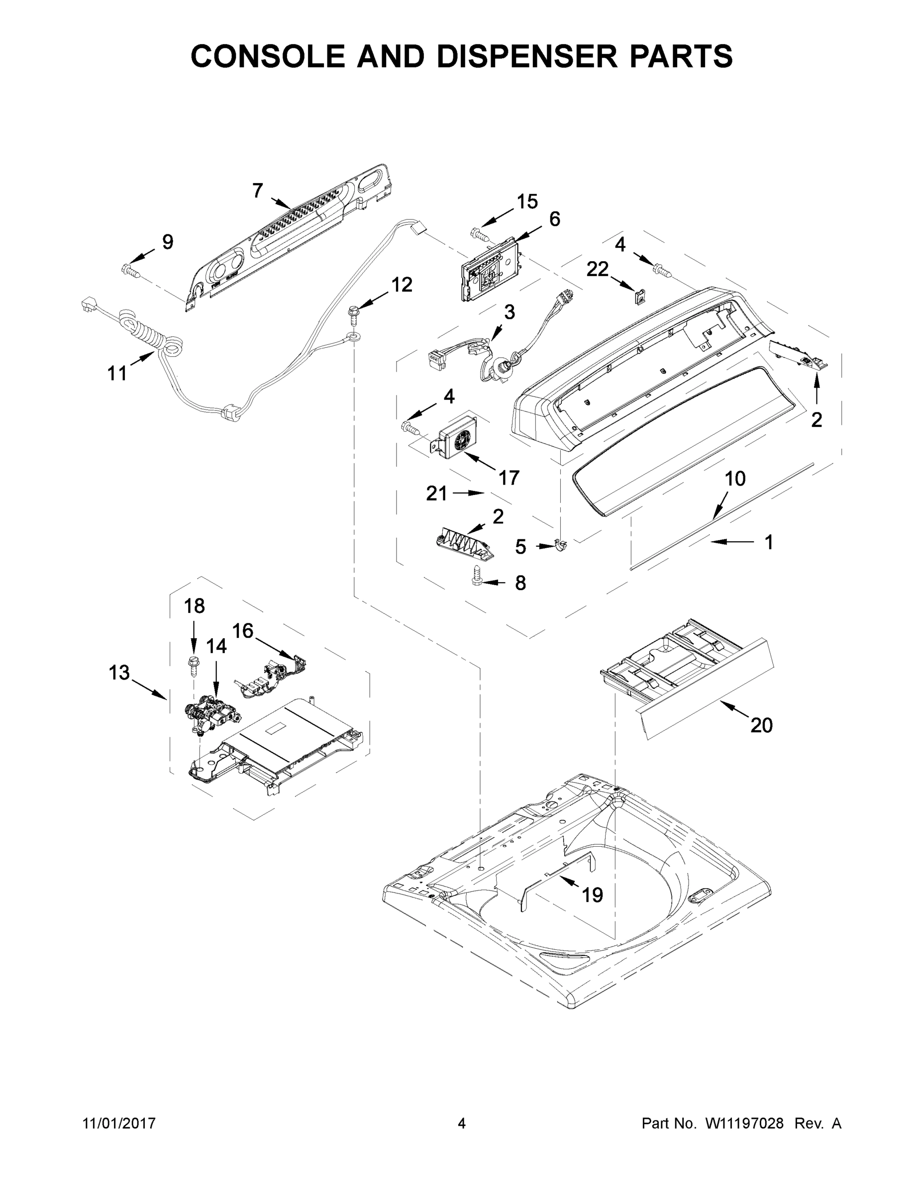 03 - CONSOLE AND DISPENSER PARTS