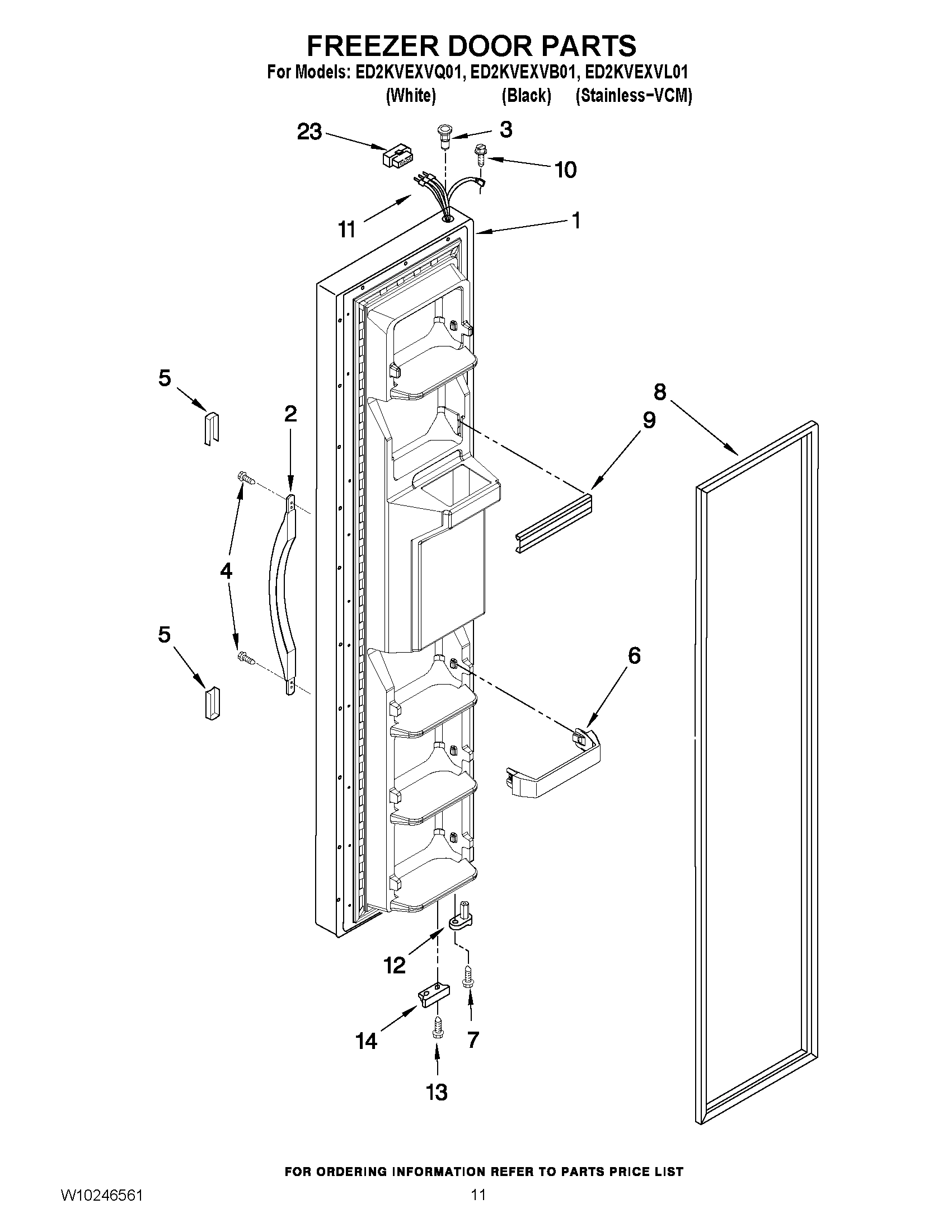 07 - FREEZER DOOR PARTS
