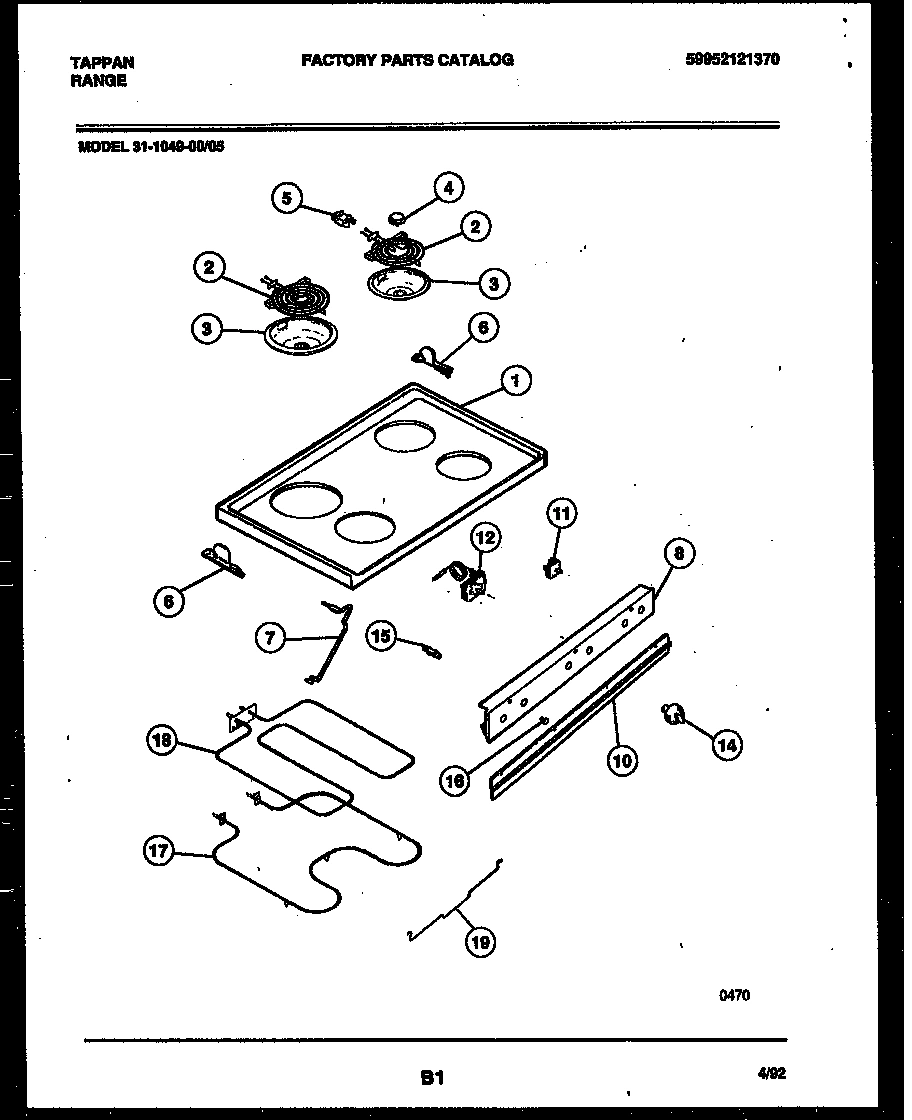 05 - COOKTOP AND BROILER PARTS