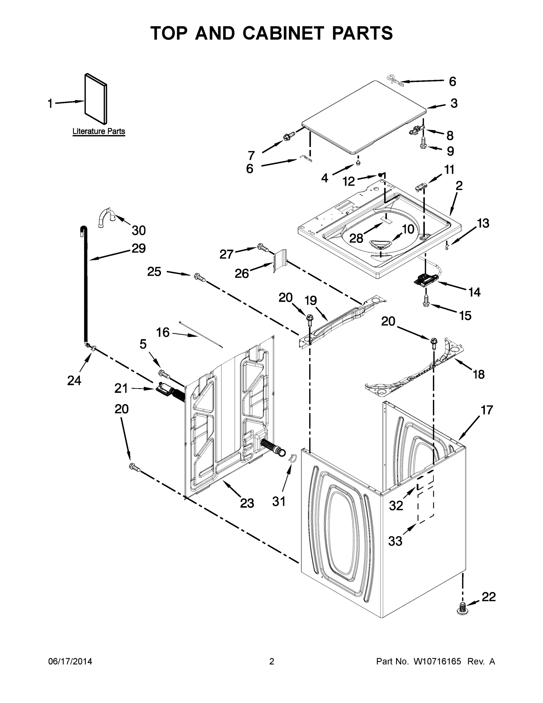 02 - TOP AND CABINET PARTS