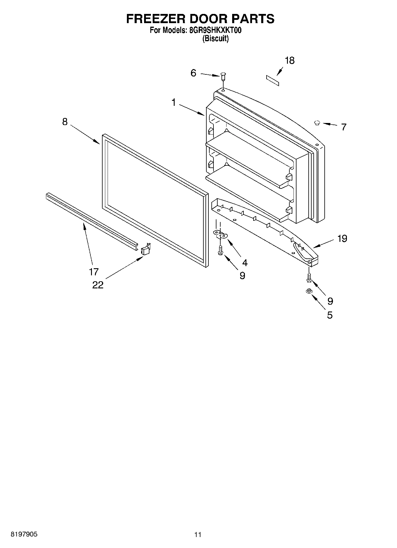 06 - FREEZER DOOR, OPTIONAL