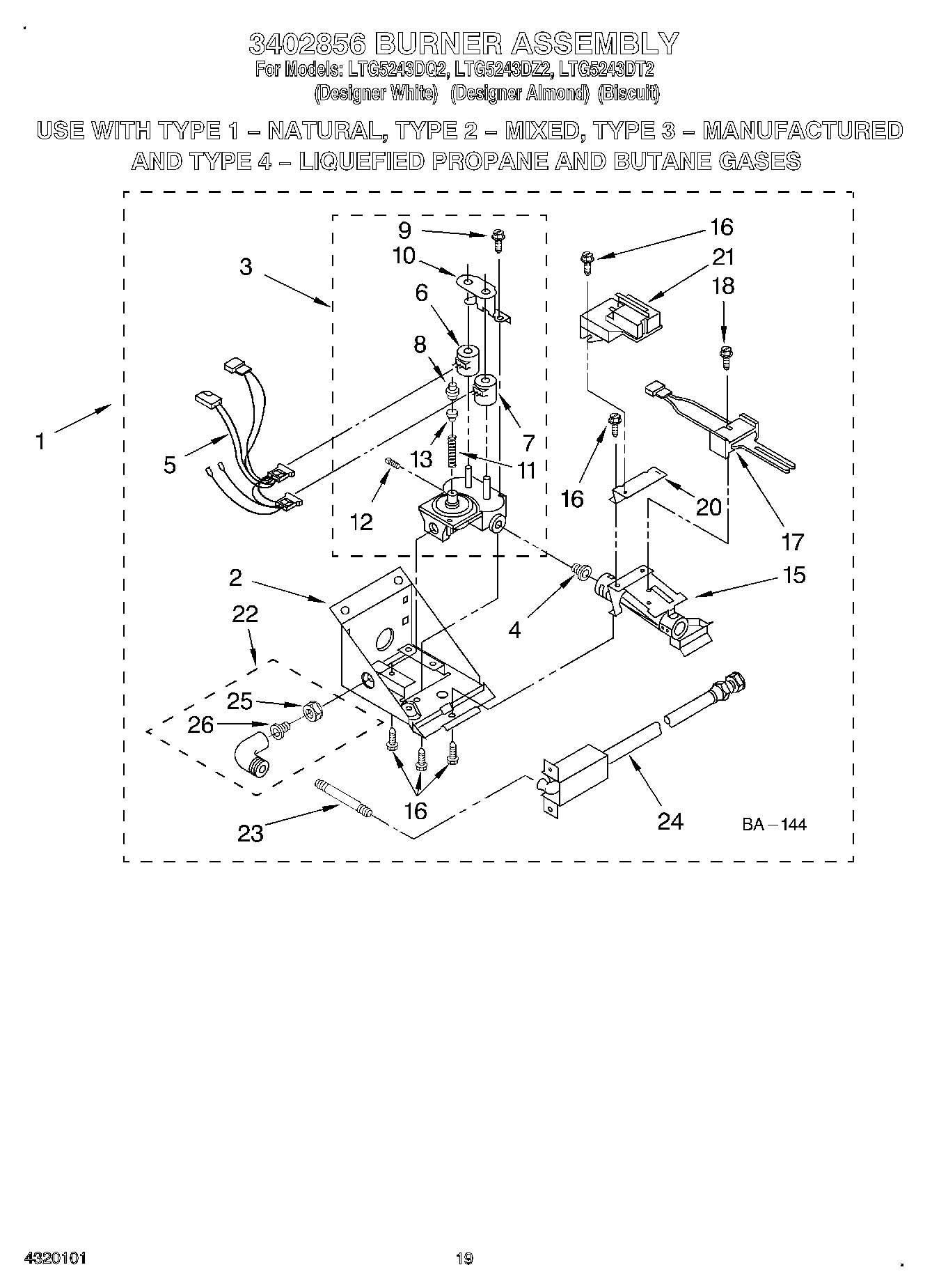 16 - 3402856 BURNER
