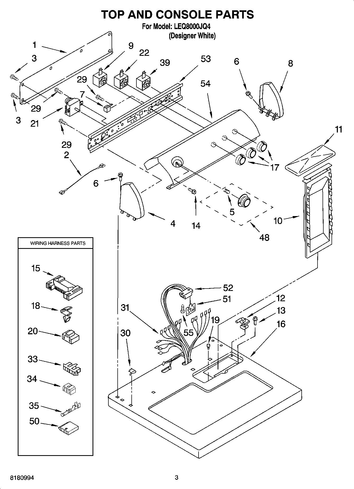 02 - TOP AND CONSOLE PARTS