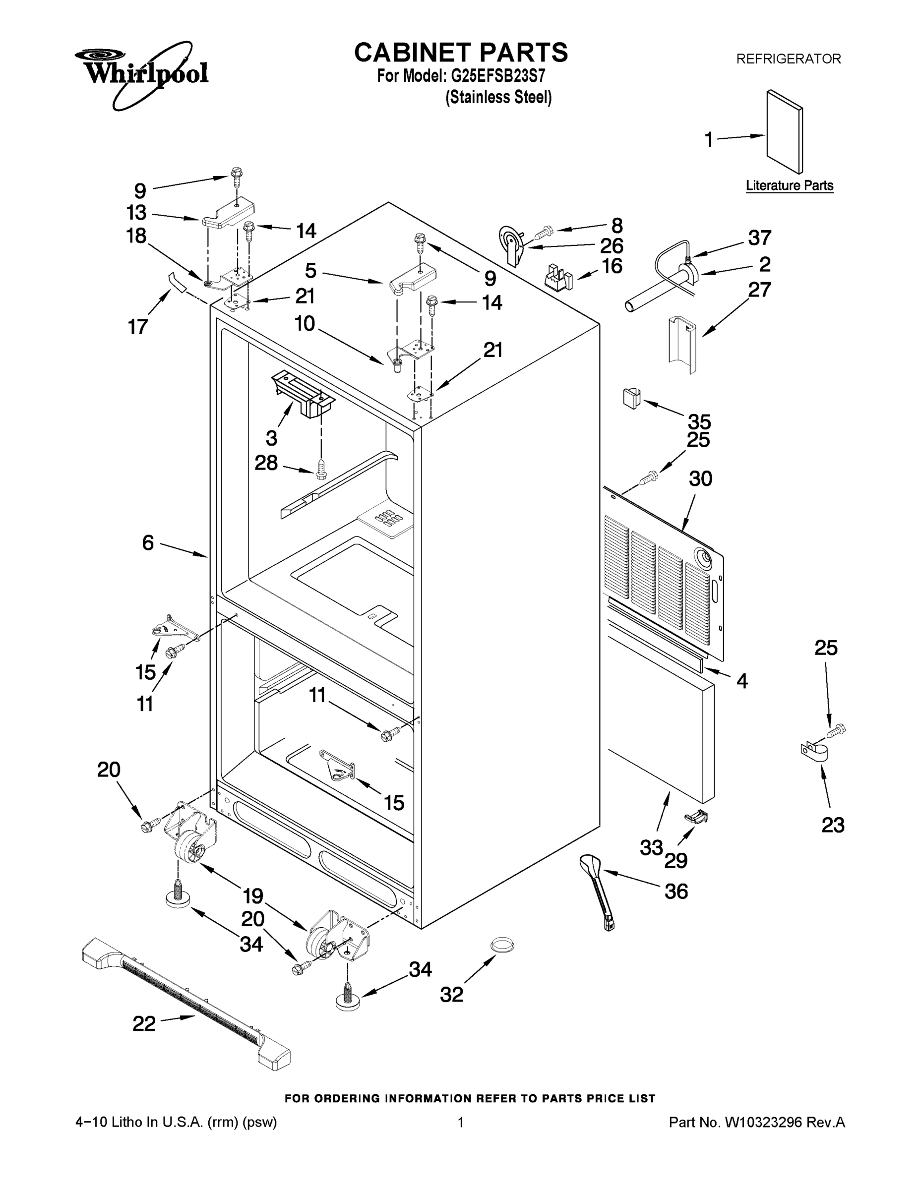 01 - CABINET PARTS