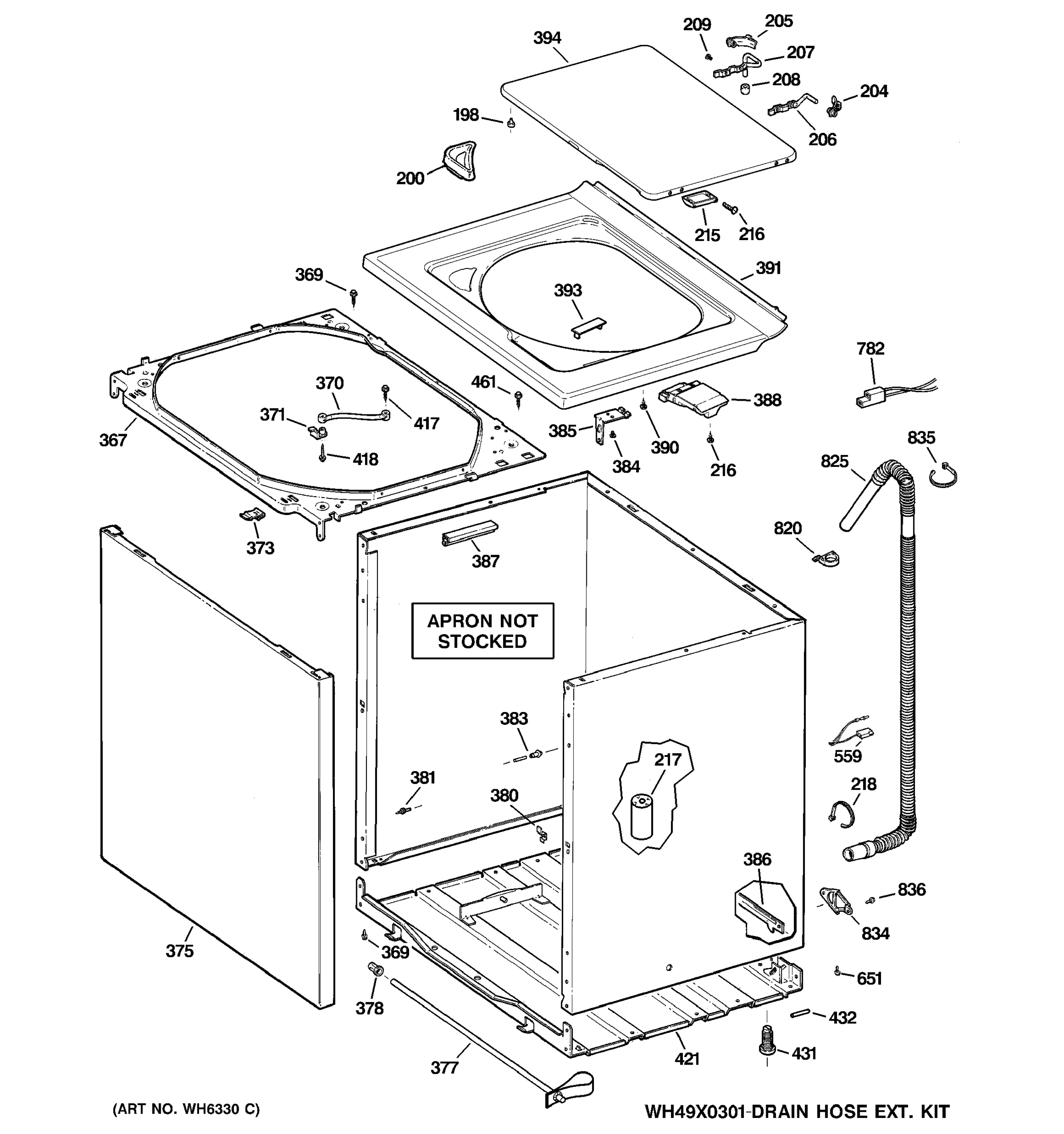 CABINET, COVER & TOP PANEL