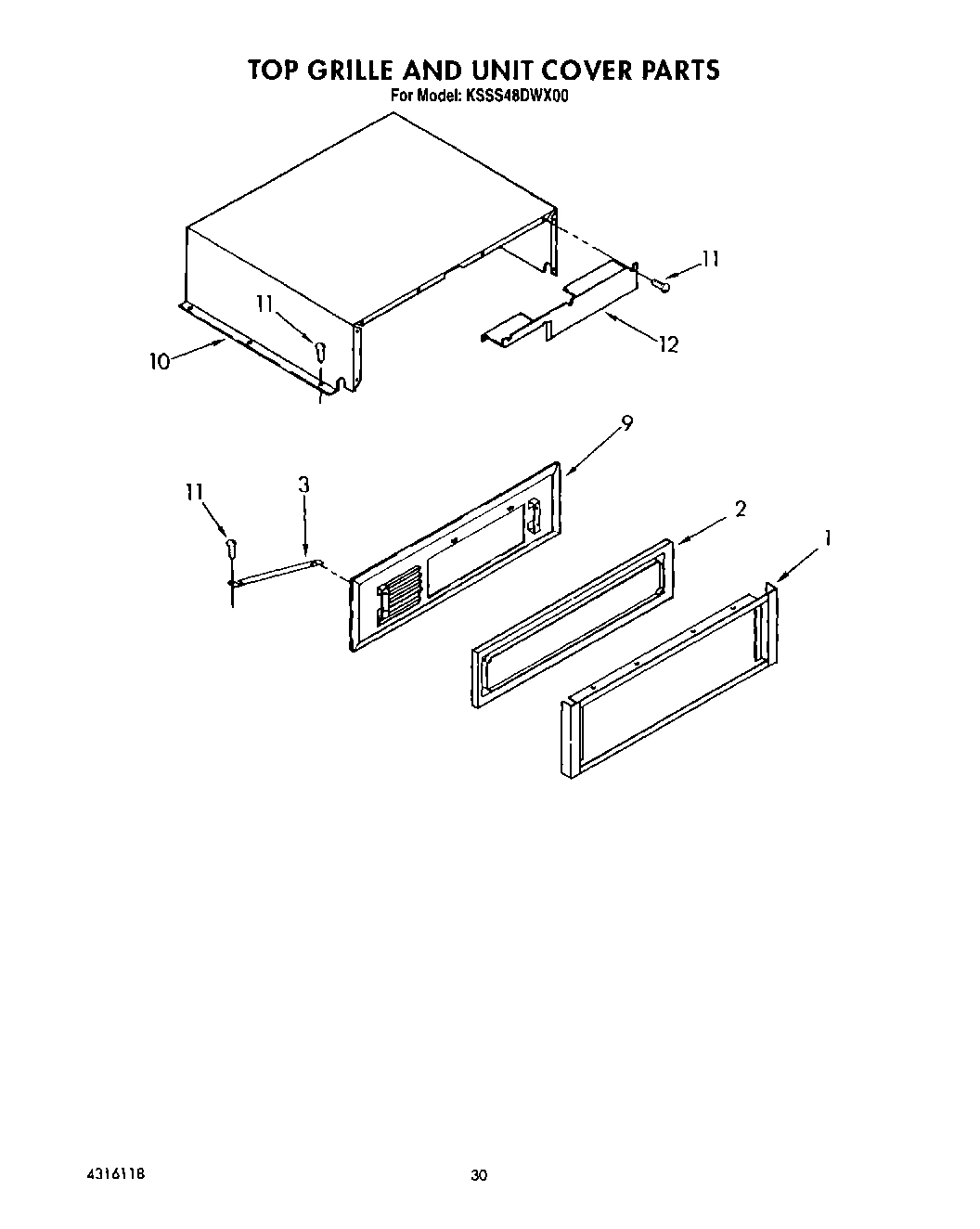 18 - TOP GRILLE AND UNIT COVER