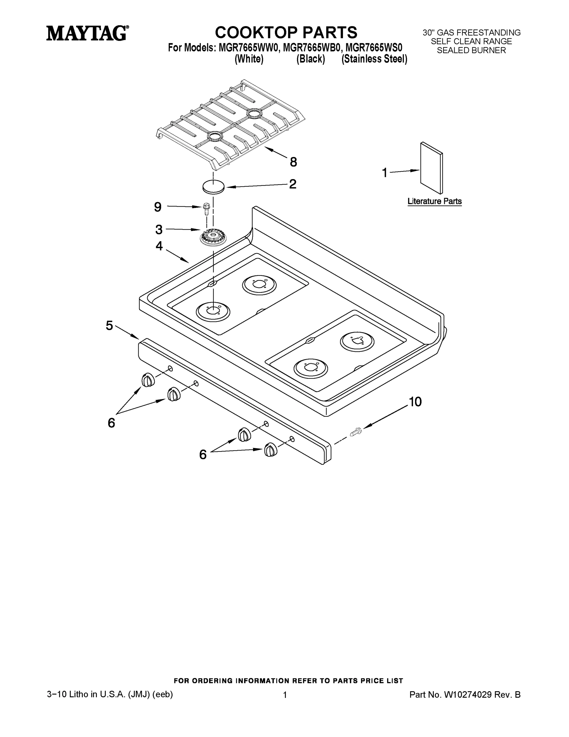 01 - COOKTOP PARTS