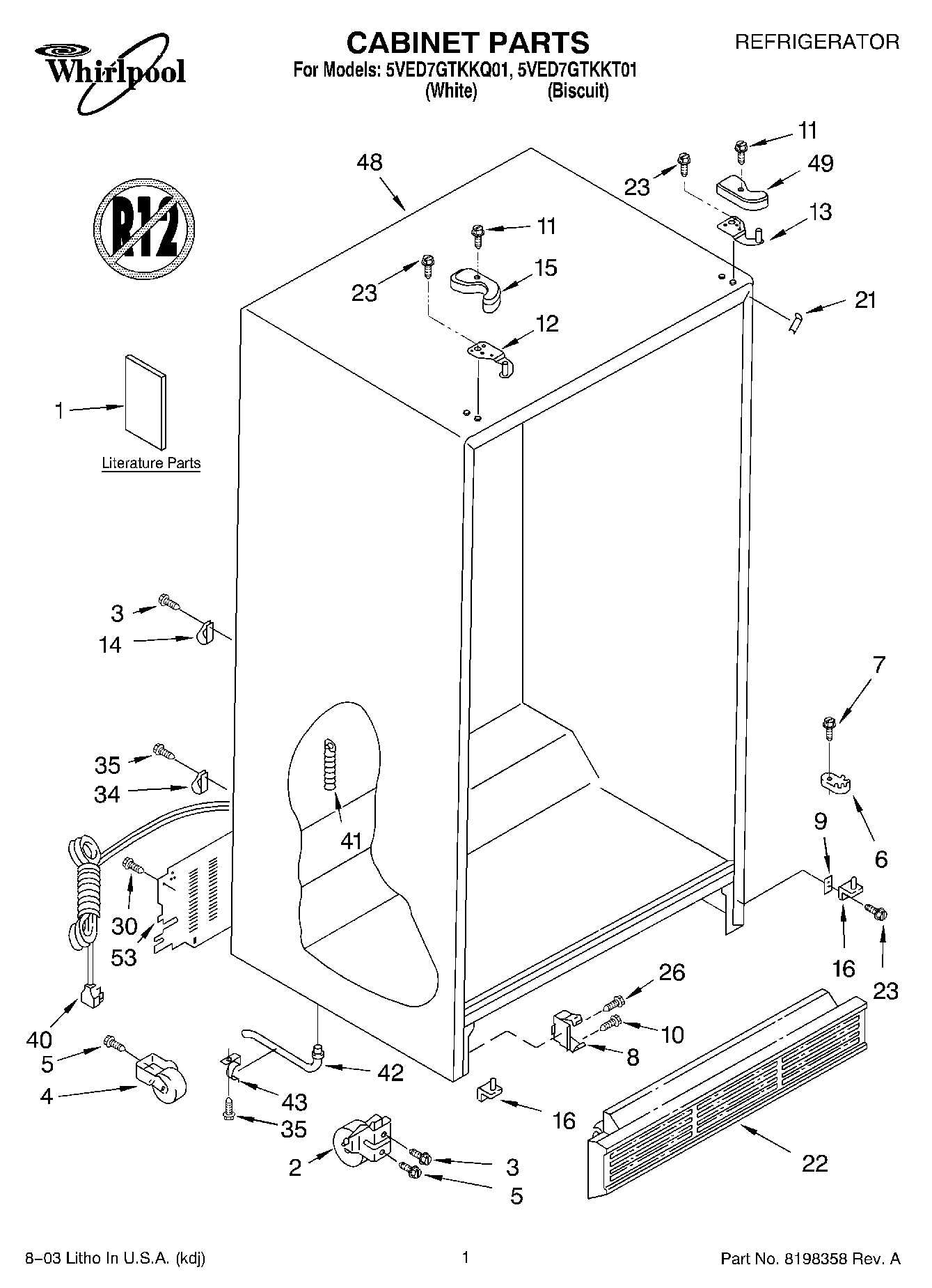 01 - CABINET PARTS