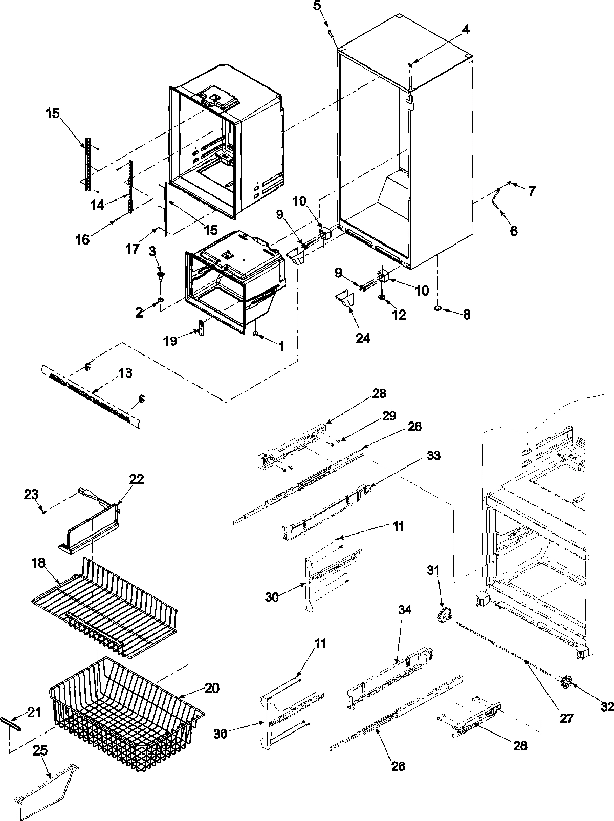 06 - INTERIOR CABINET & FREEZER SHELVING