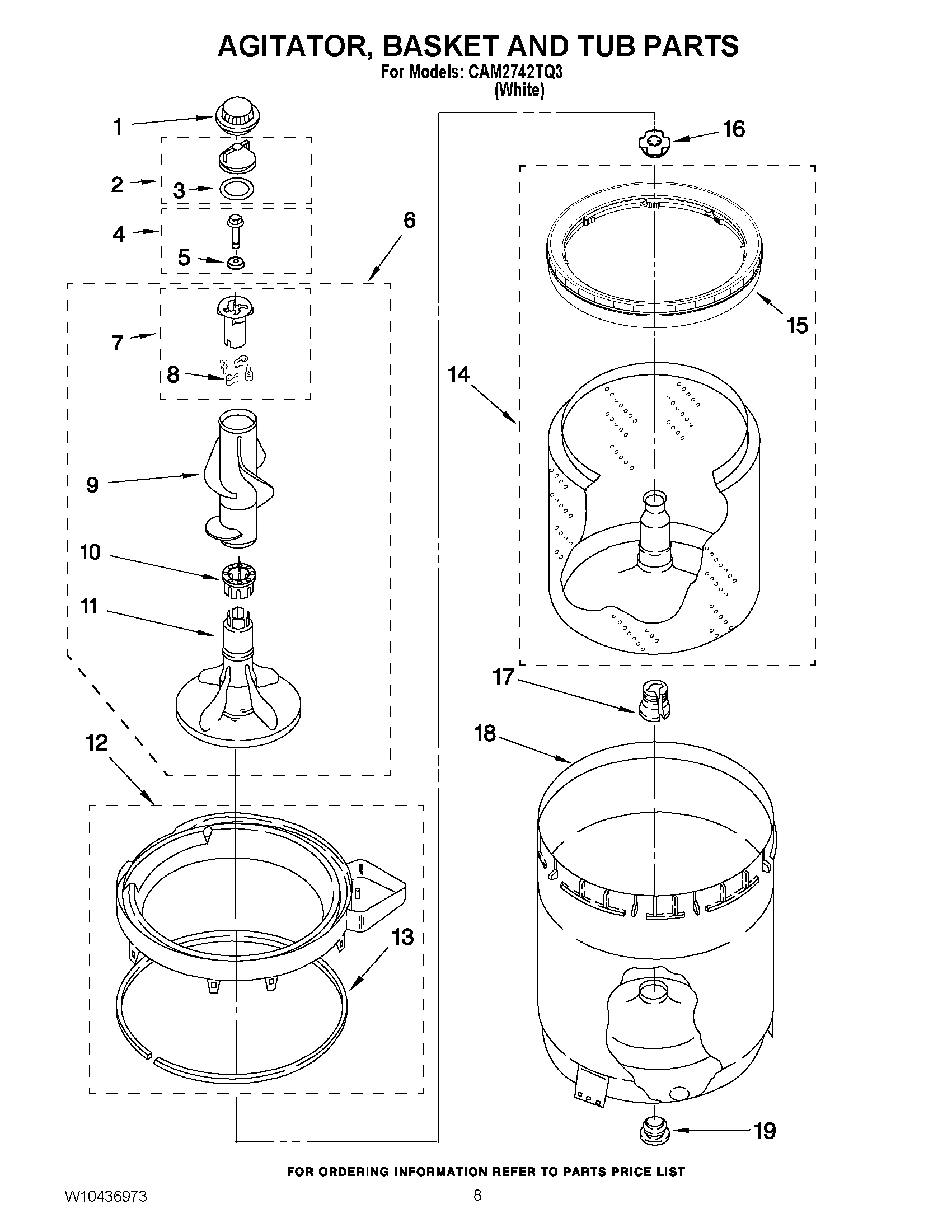 05 - AGITATOR, BASKET AND TUB PARTS