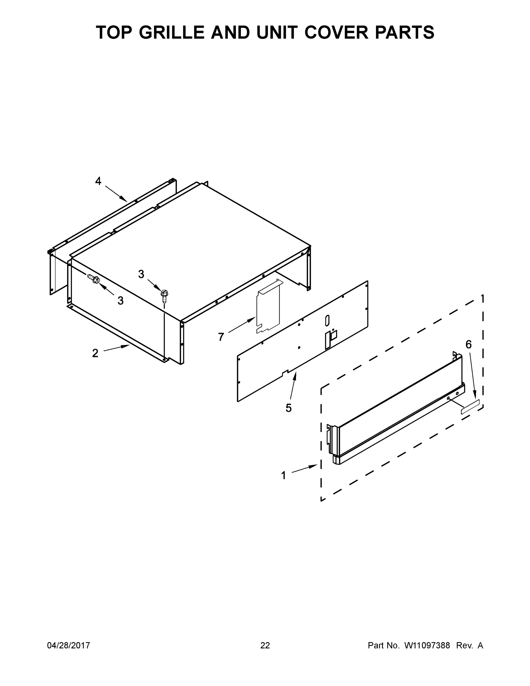 12 - TOP GRILLE AND UNIT COVER PARTS