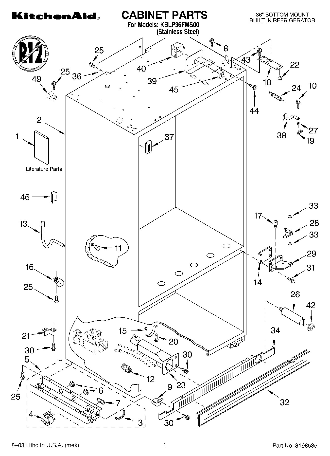 01 - CABINET PARTS
