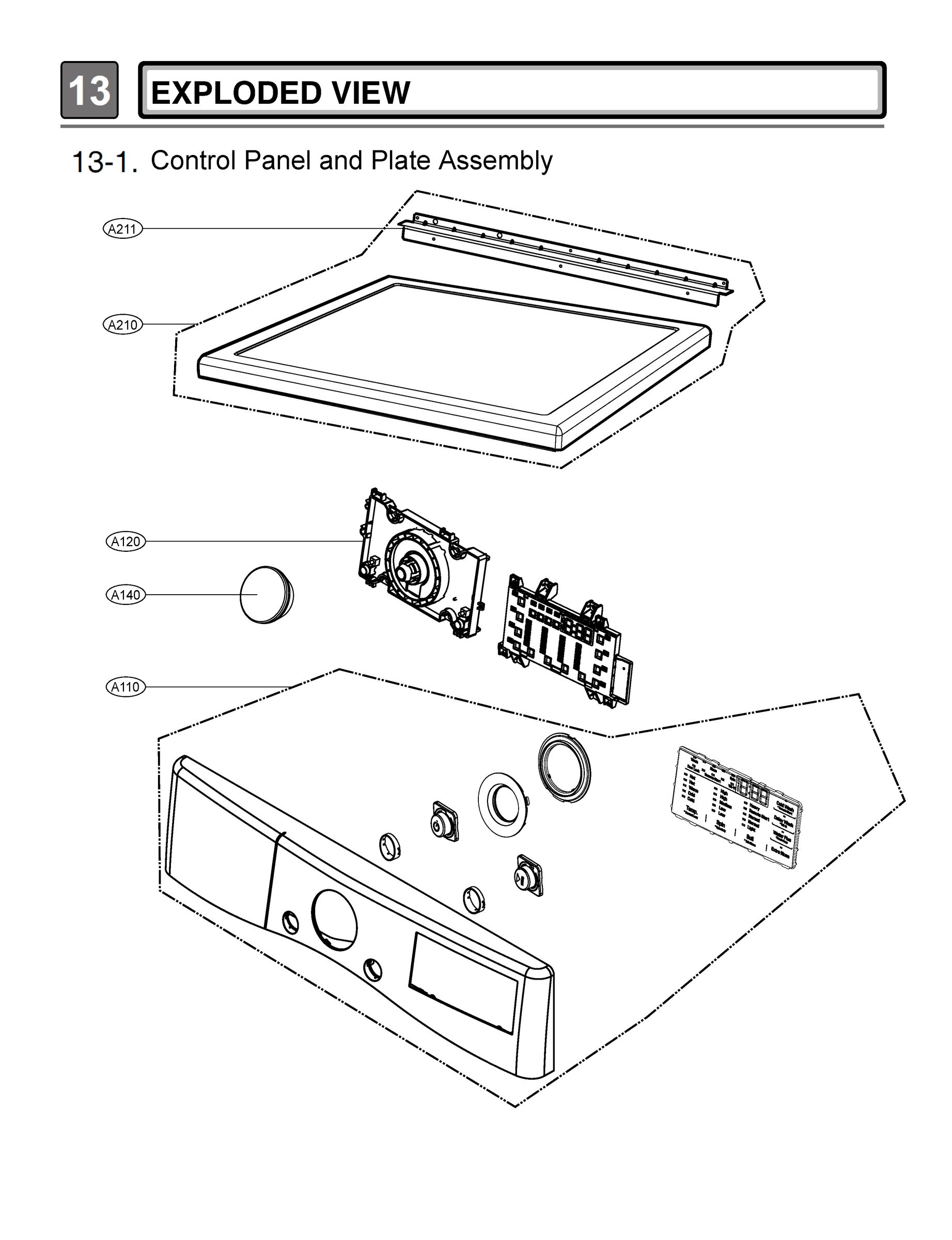 Control Panel and Plate Assembly