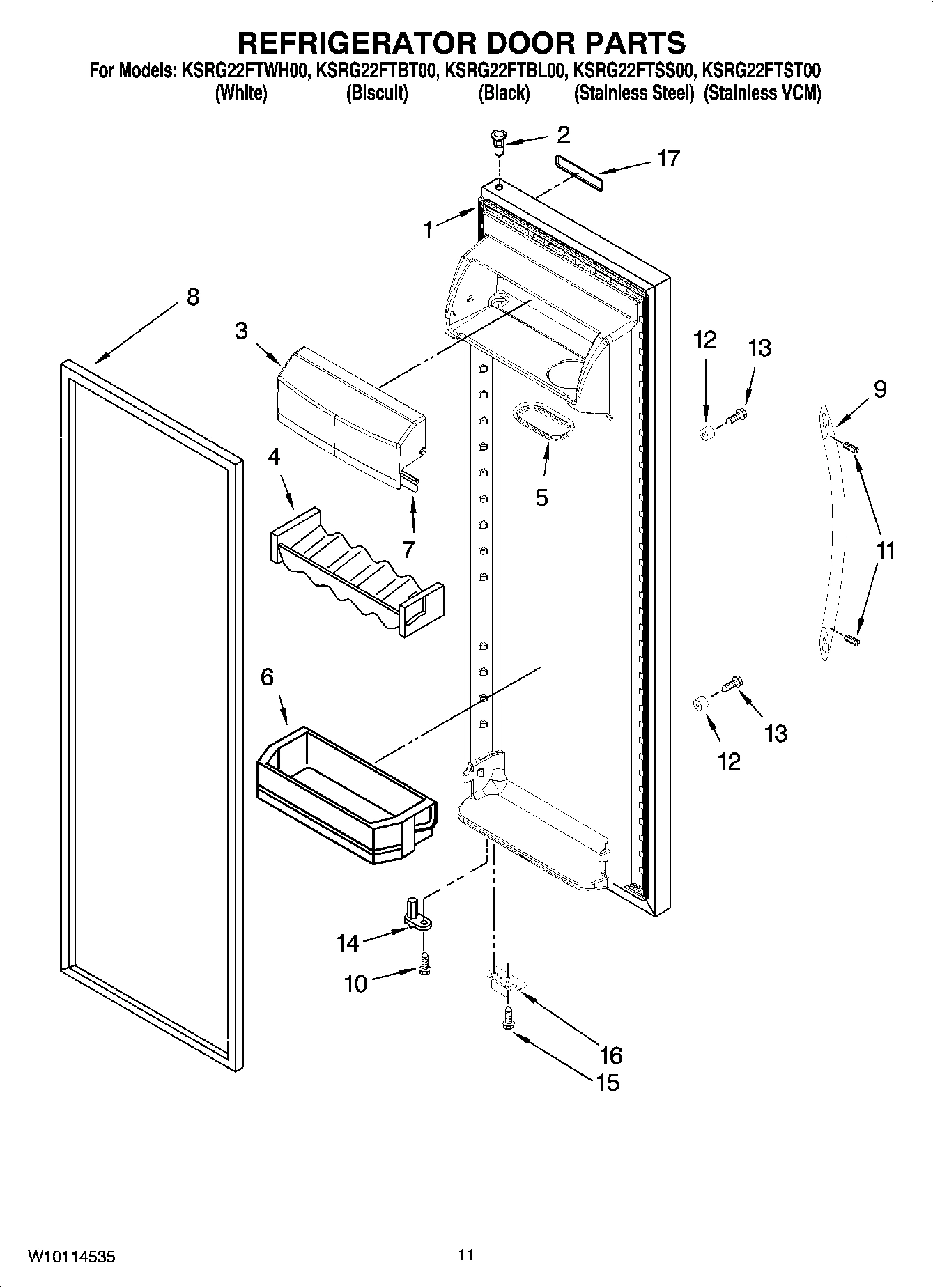 07 - REFRIGERATOR DOOR PARTS