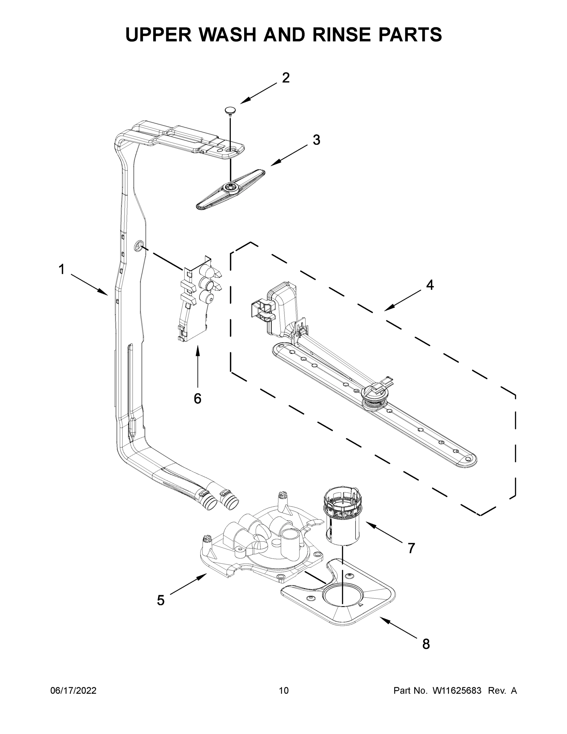 06 - UPPER WASH AND RINSE PARTS