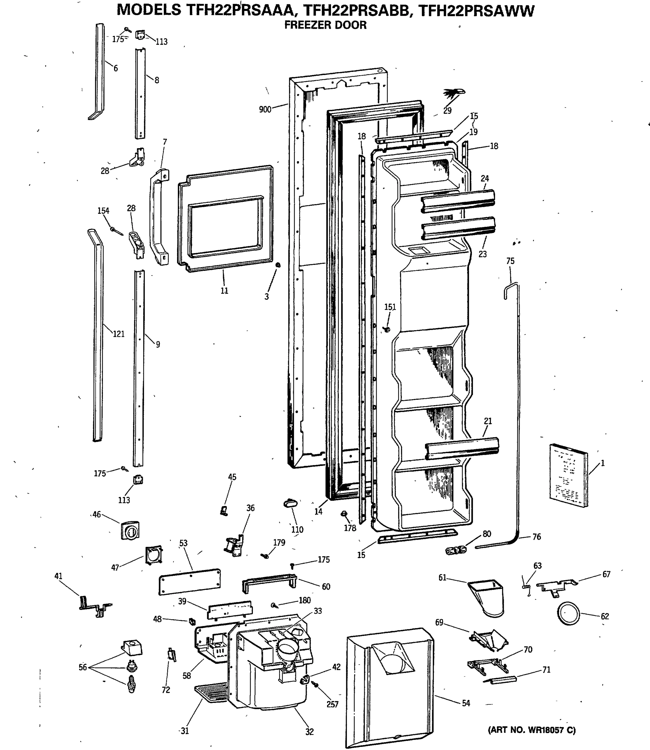 FREEZER DOOR