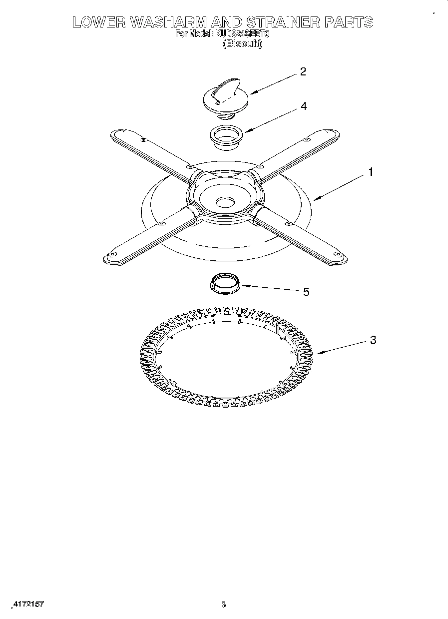 04 - LOWER WASHARM & STRAINER