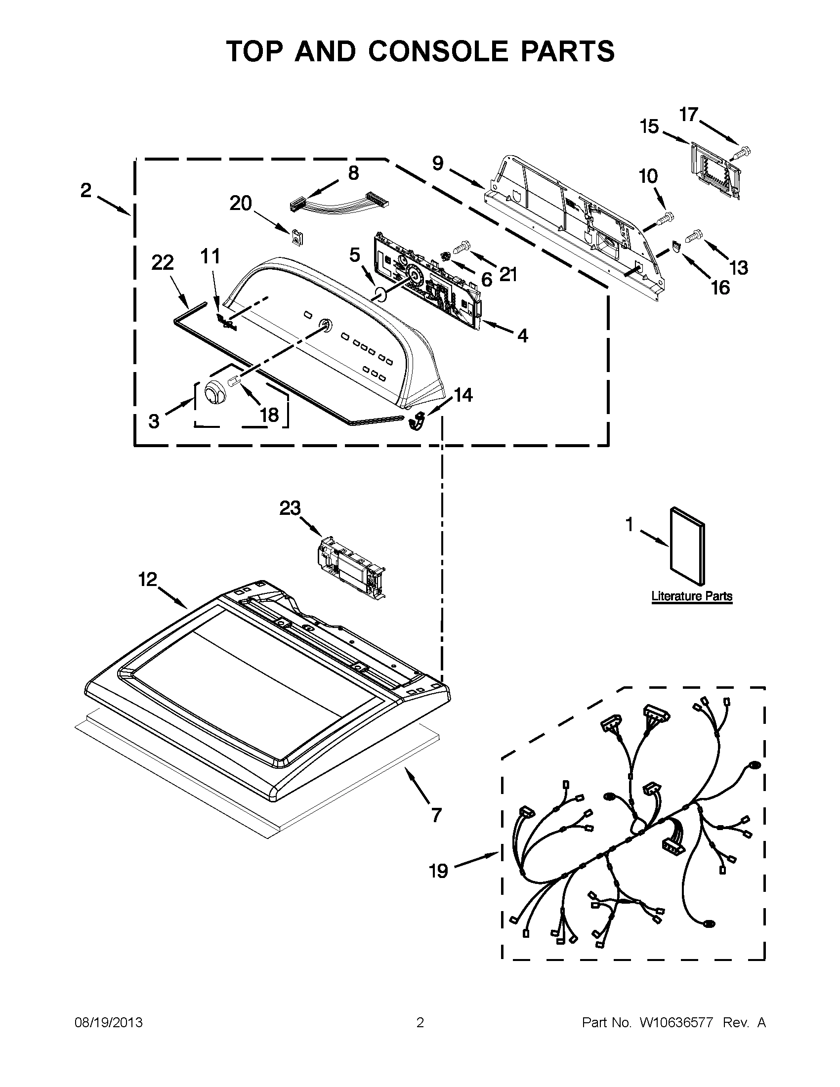 02 - TOP AND CONSOLE PARTS