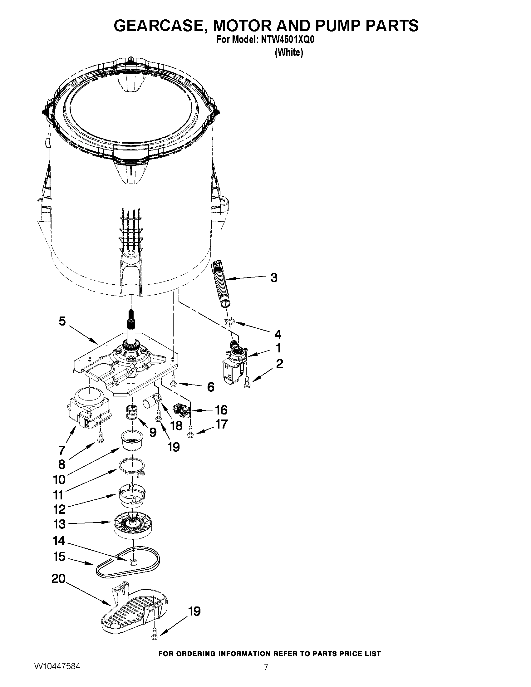 04 - GEARCASE, MOTOR AND PUMP PARTS