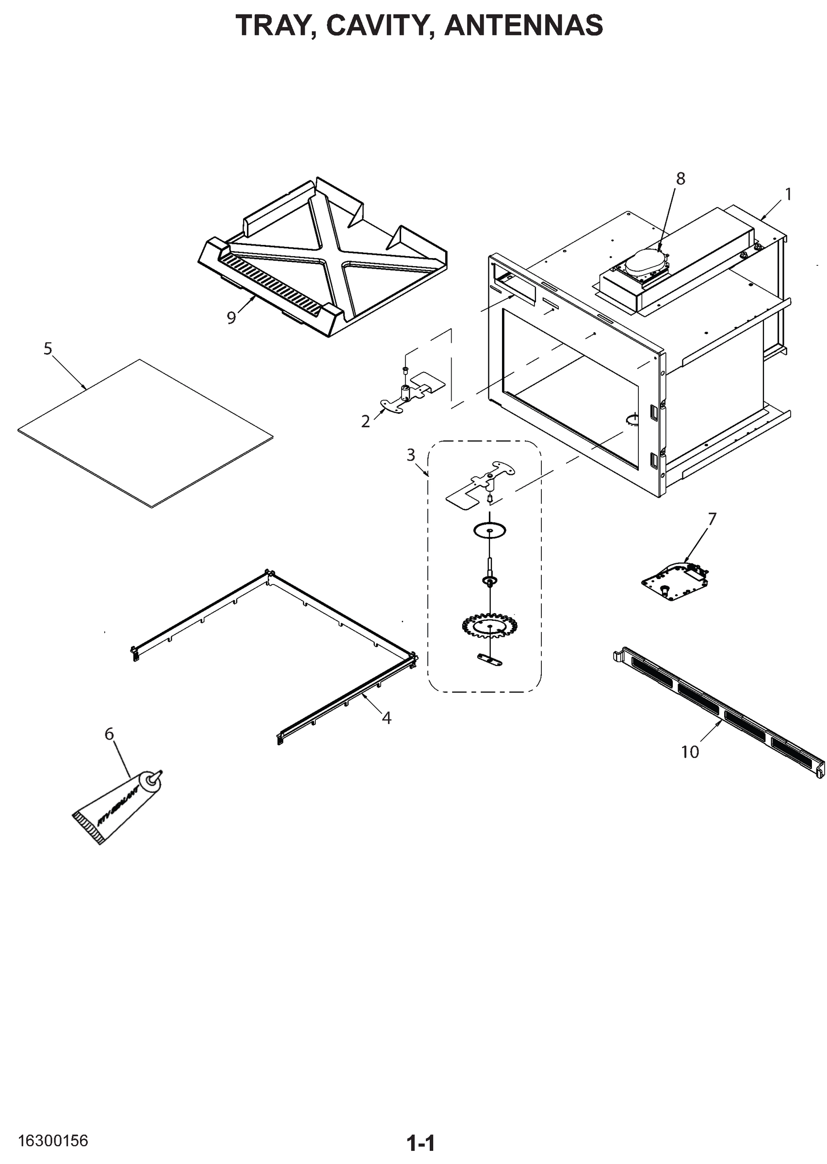 TRAY, CAVITY, ANTENNAS