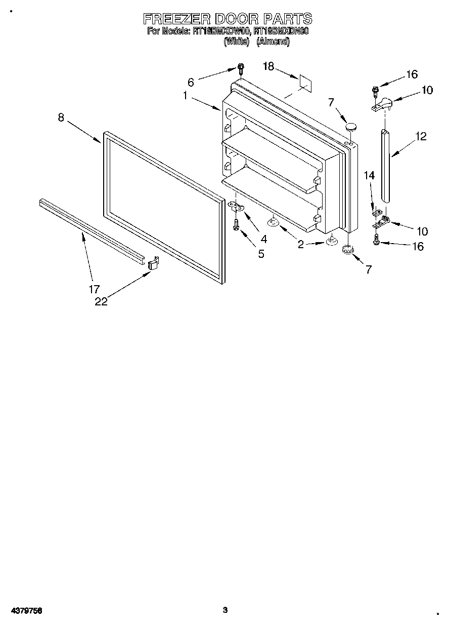 02 - FREEZER DOOR