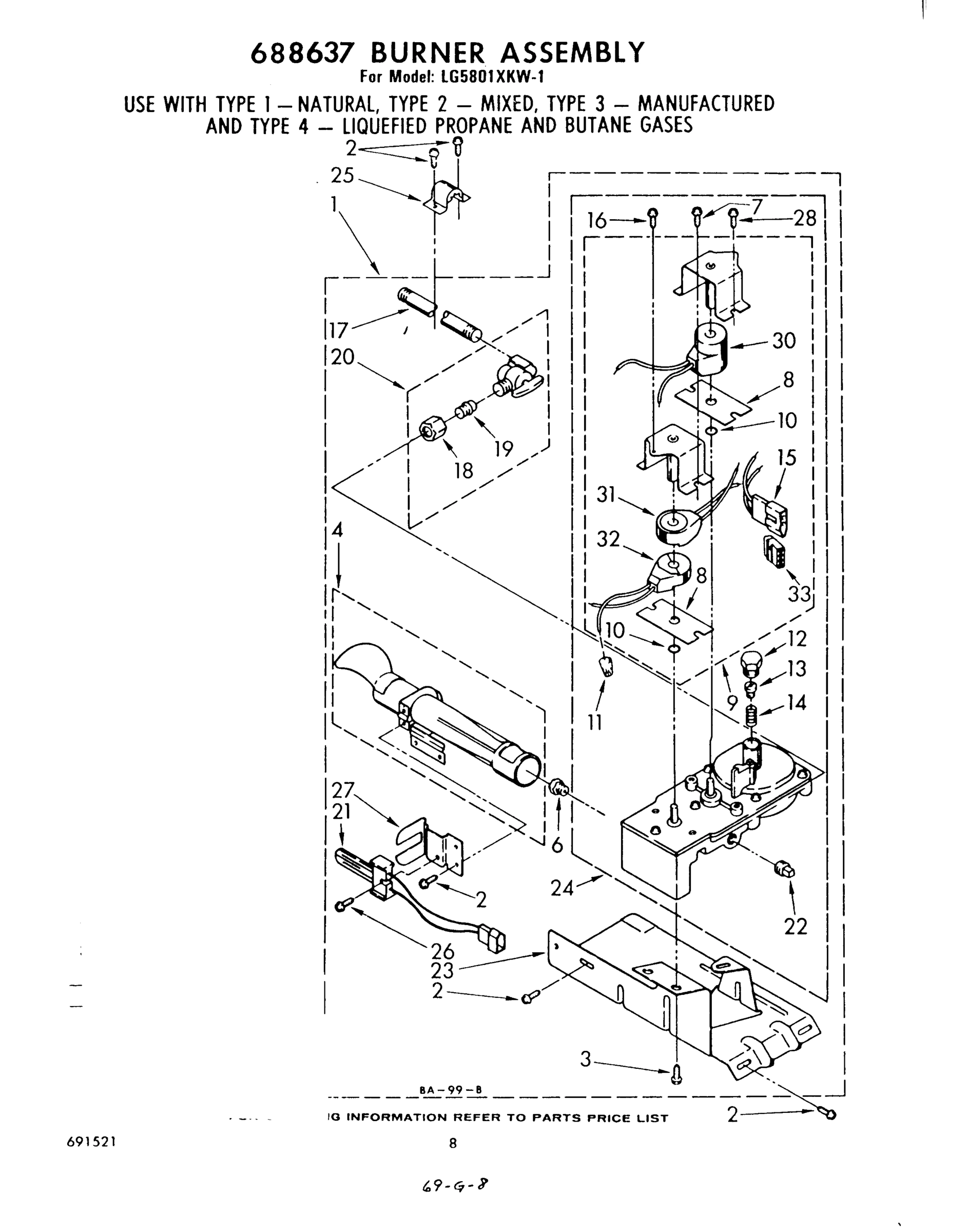 05 - 688637 BURNER ASSEMBLY