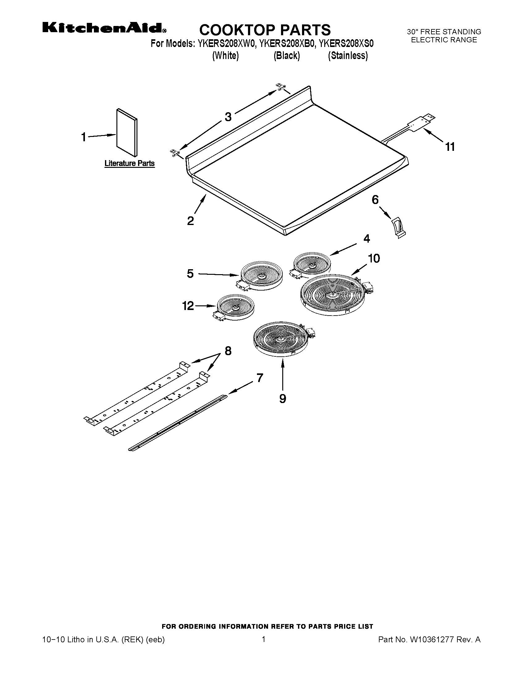01 - COOKTOP PARTS