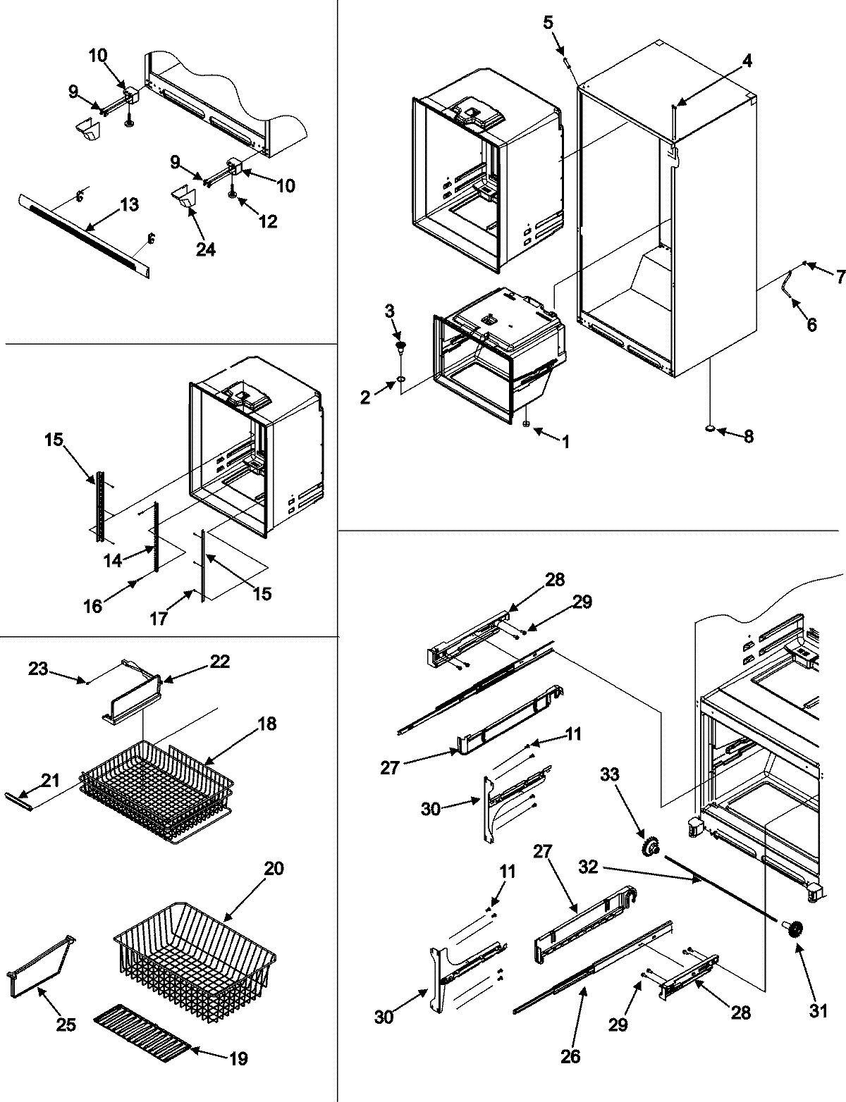 08 - INTERIOR CABINET & FREEZER SHELVES