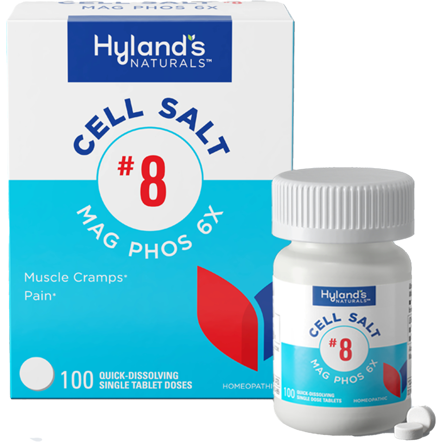 223941 Magnesia Phosphorica 6X Number 8 Cell Salt - 100 Tablets
