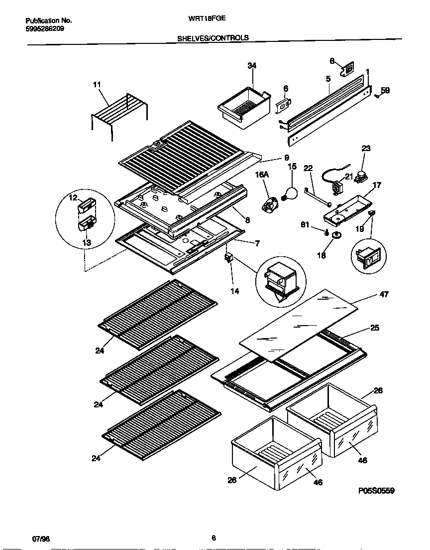 04 - SHELVES/CONTROLS