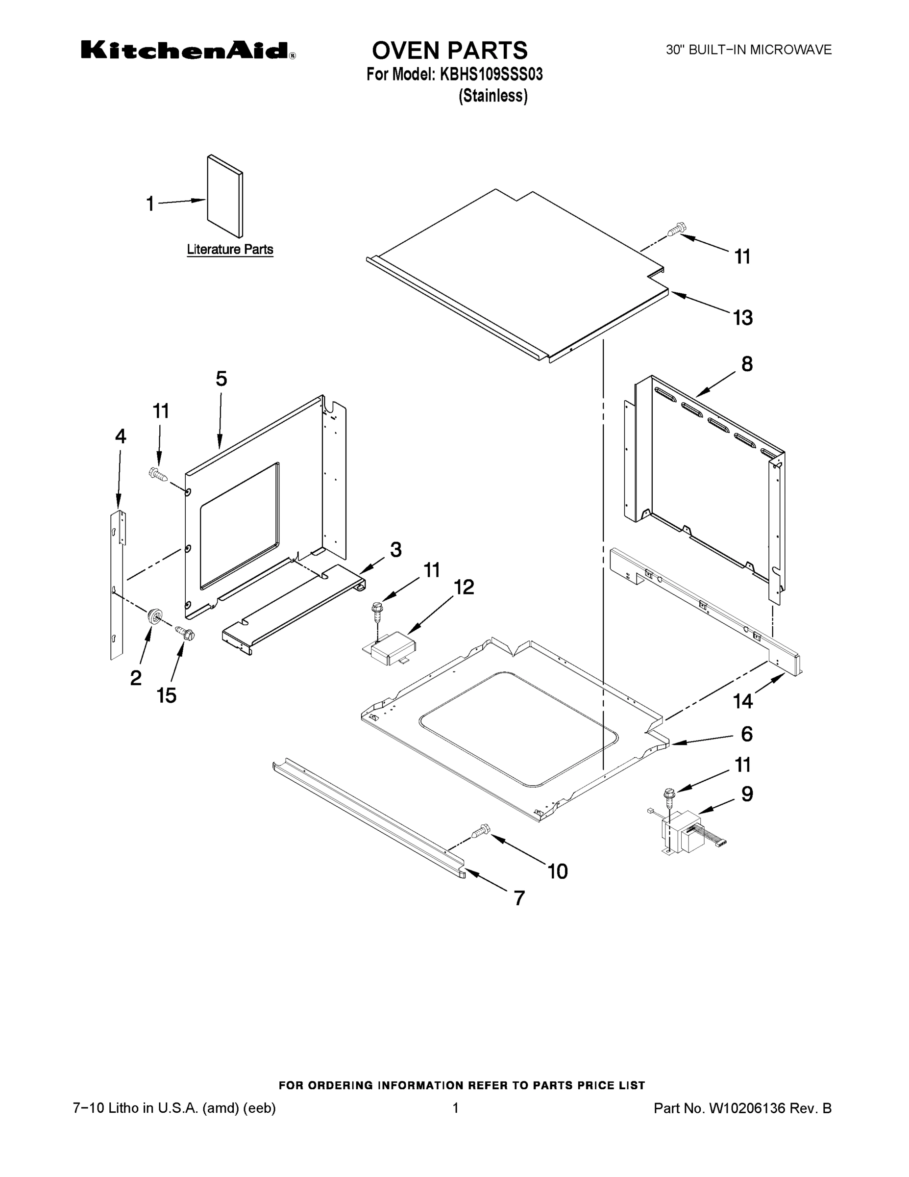 01 - OVEN PARTS