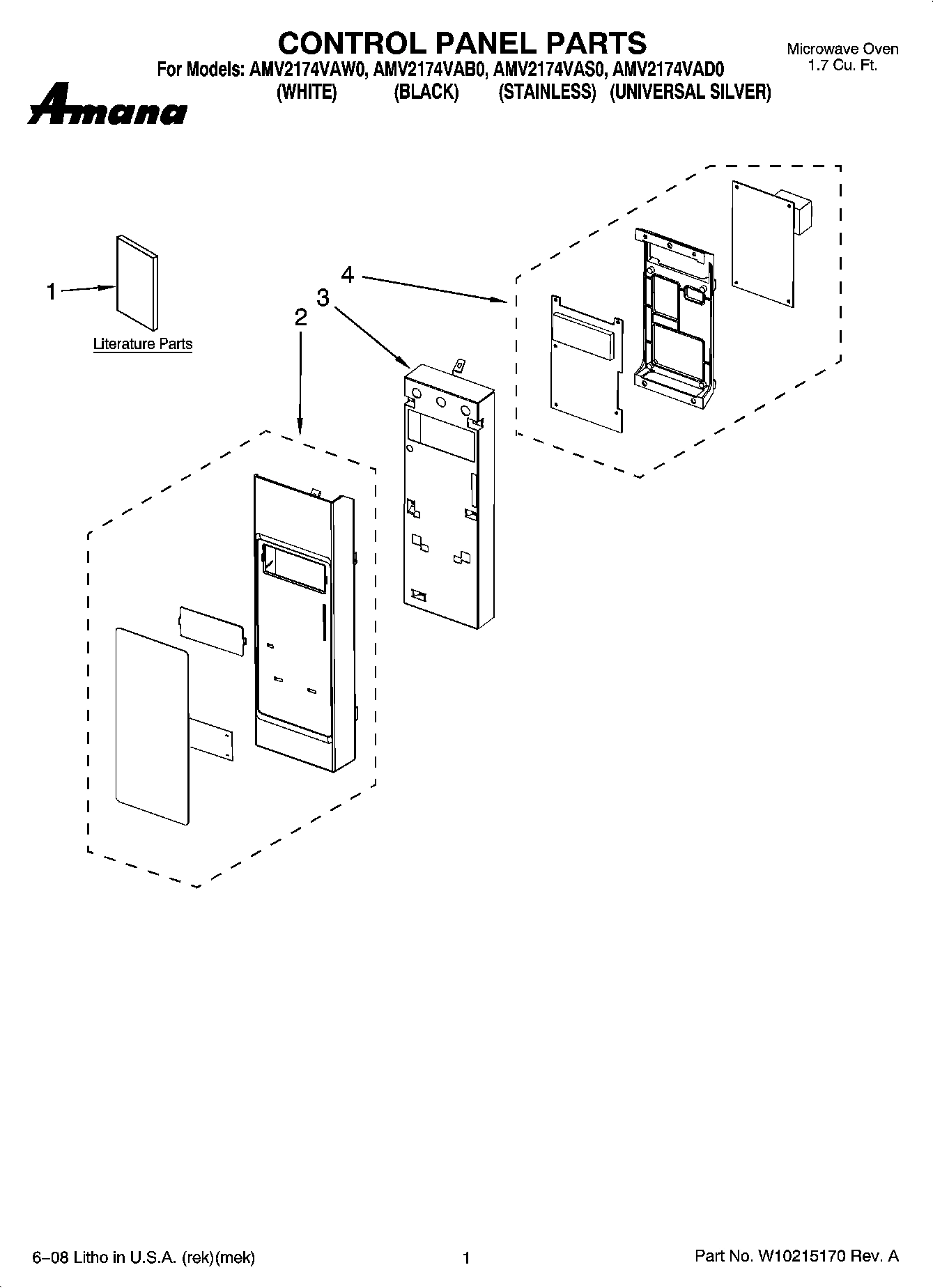01 - CONTROL PANEL PARTS