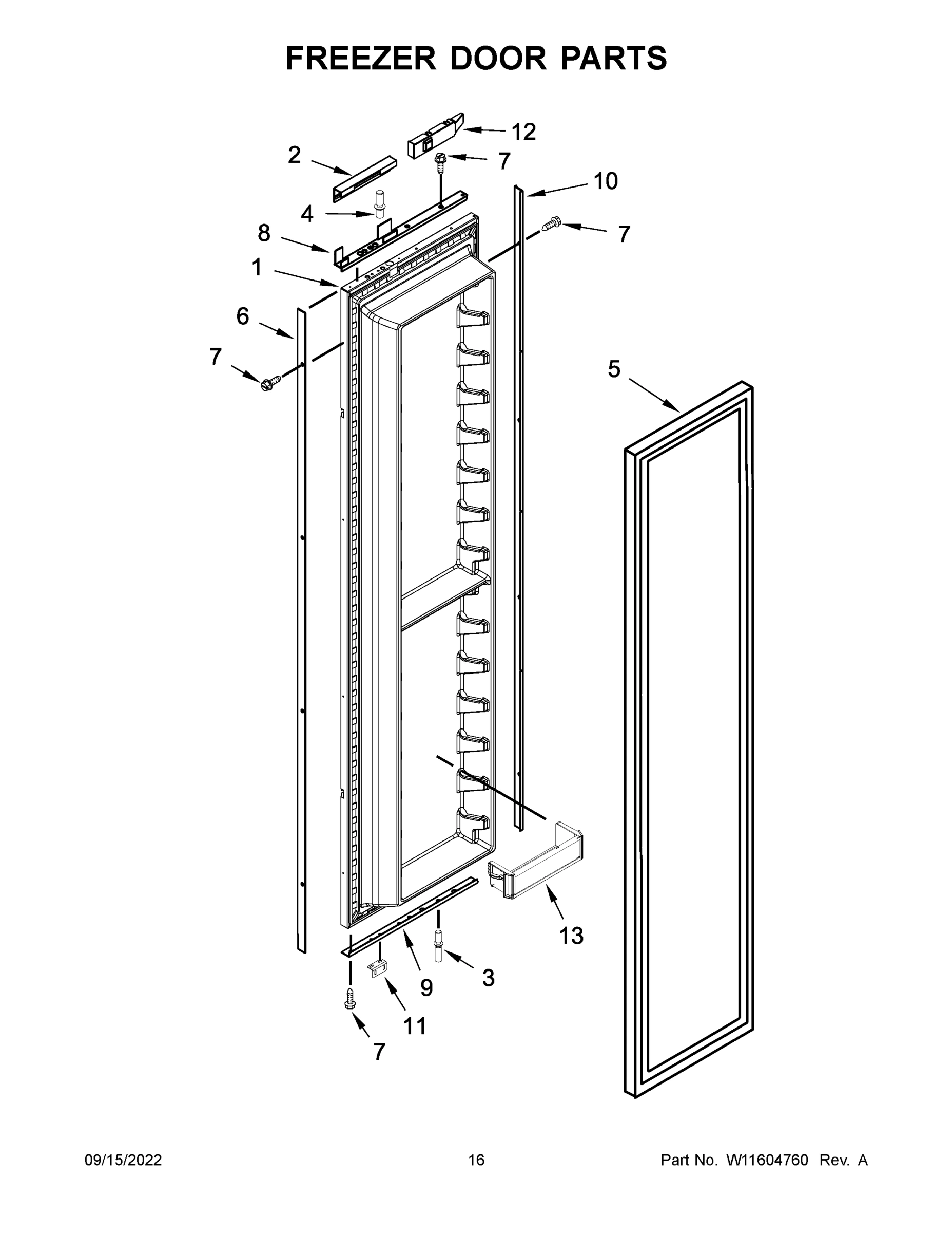 09 - FREEZER DOOR PARTS
