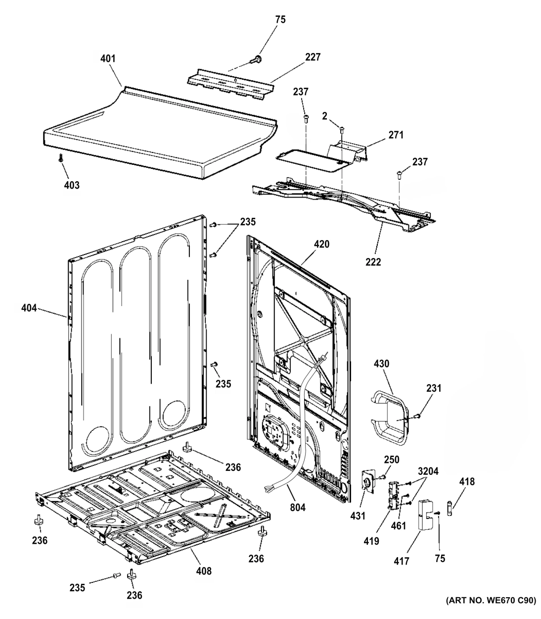CABINET & TOP PANEL