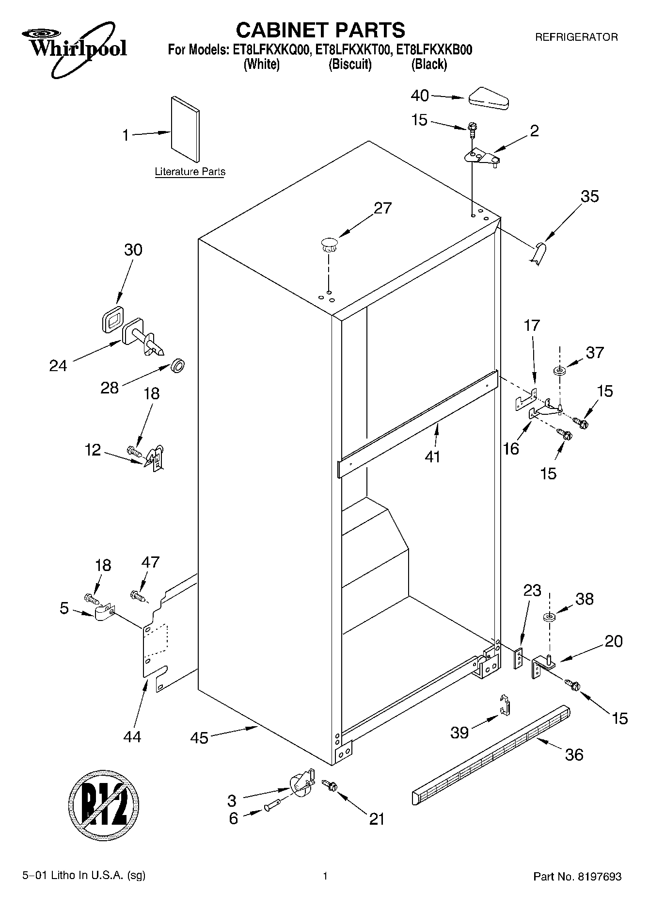 01 - CABINET, LITERATURE