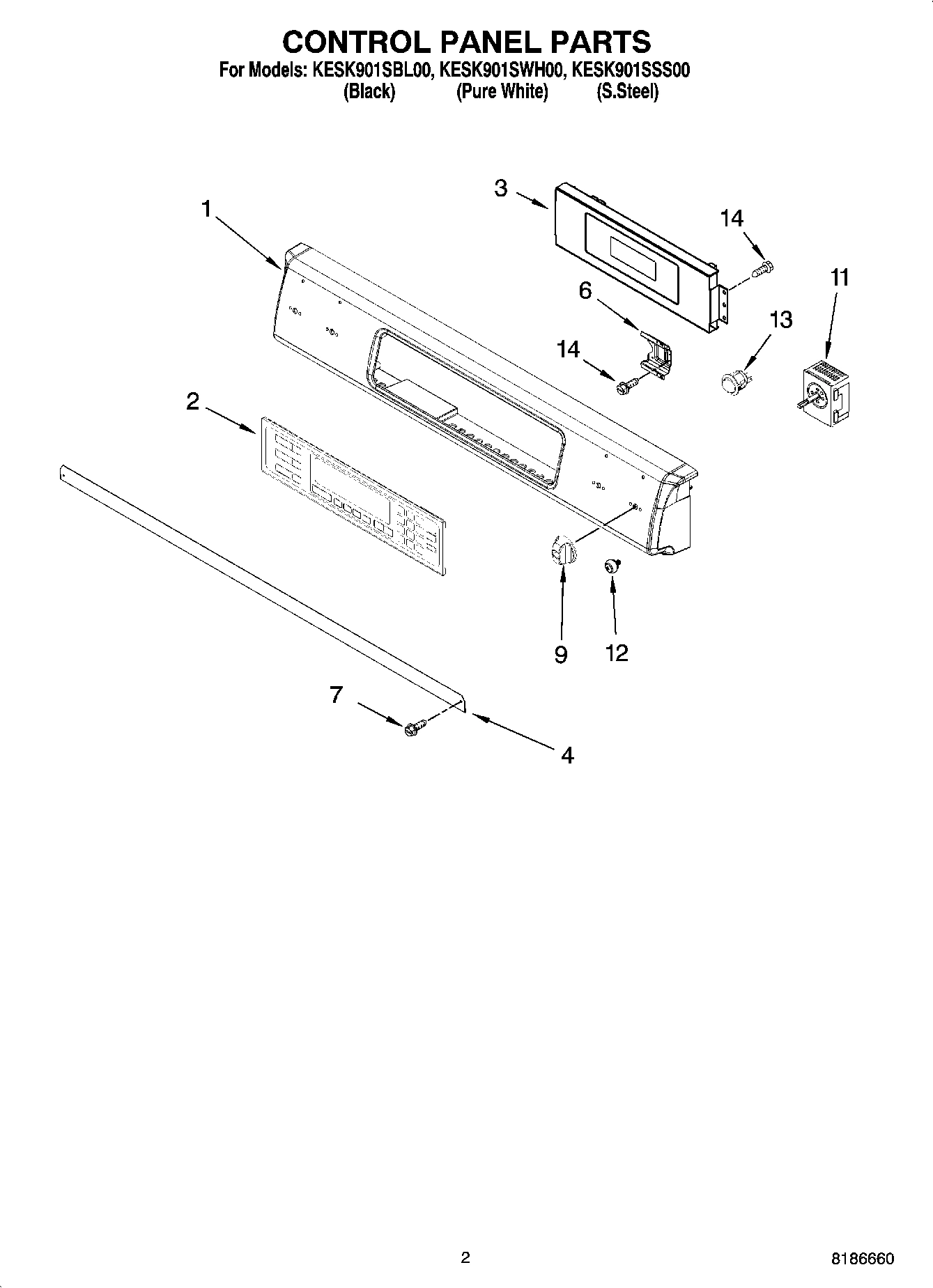 02 - CONTROL PANEL PARTS