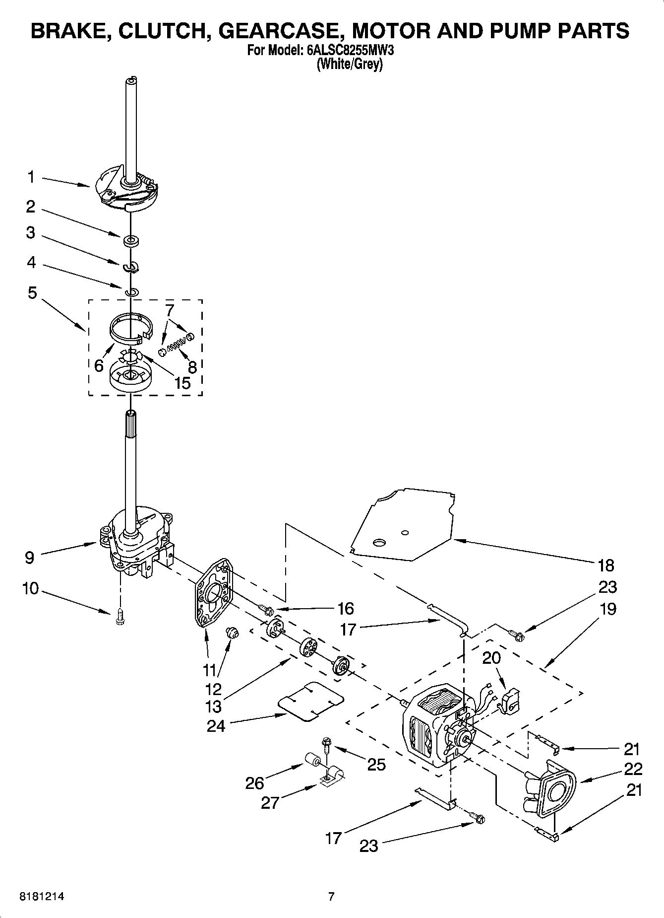 04 - BRAKE, CLUTCH, GEARCASE, MOTOR AND PUMP PARTS