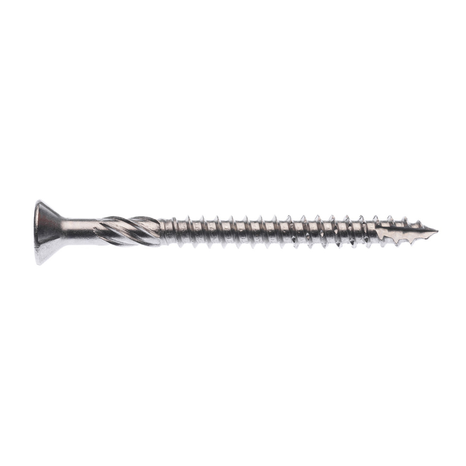 Buildex® Decking Screw 12G x 65mm – XL Countersunk Rib Head – Stainless Steel 304 – Pack of 50