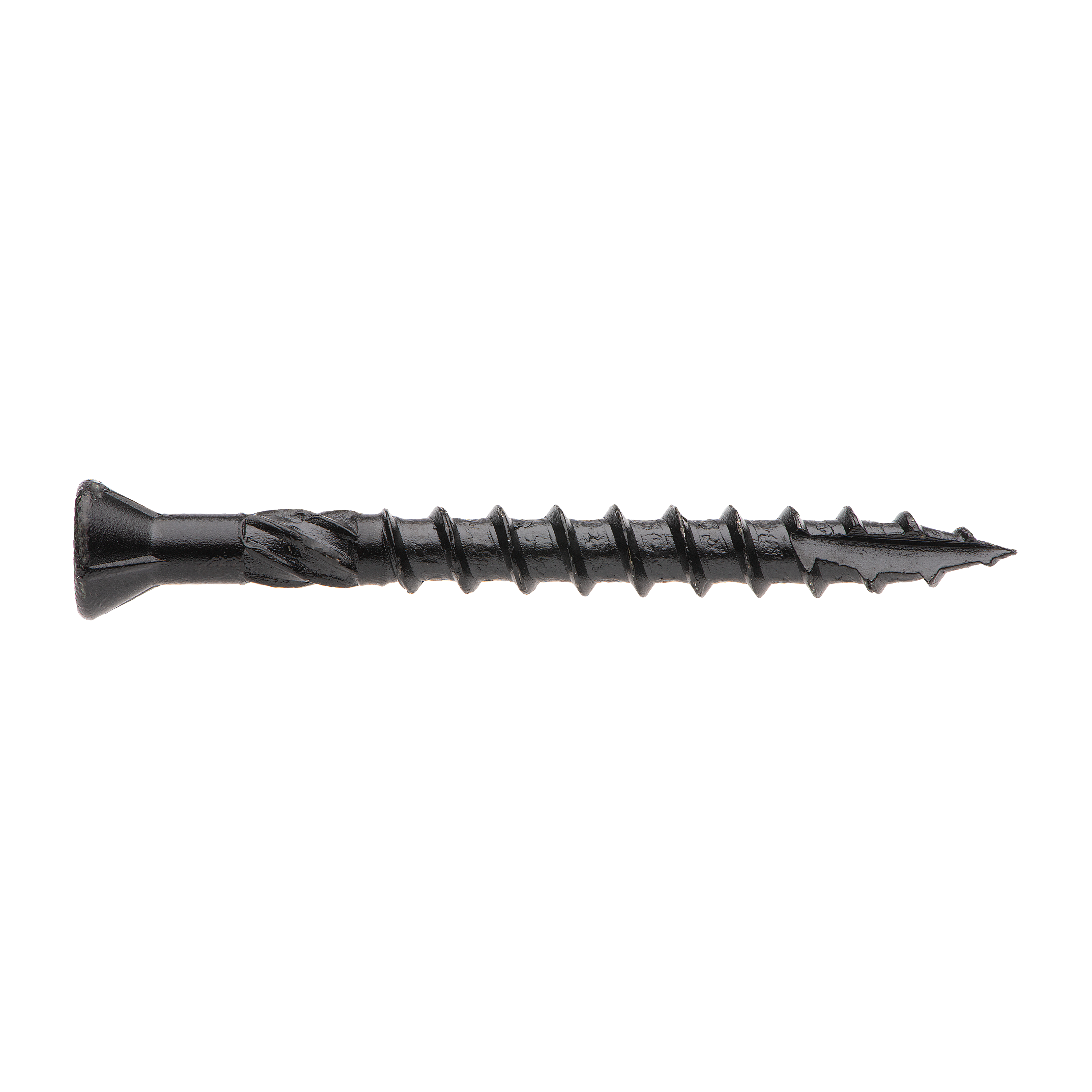 Buildex® Decking Screw 10G x 50mm – Countersunk Rib Head – Black Climacoat® 3 – Pack of 100