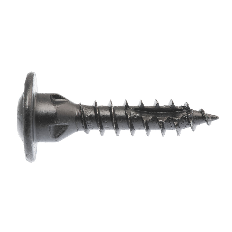Buildex® Timber Construction Screws 18G x 40mm – Low Profile Head – Climacoat® 3 Black – Pack of 20