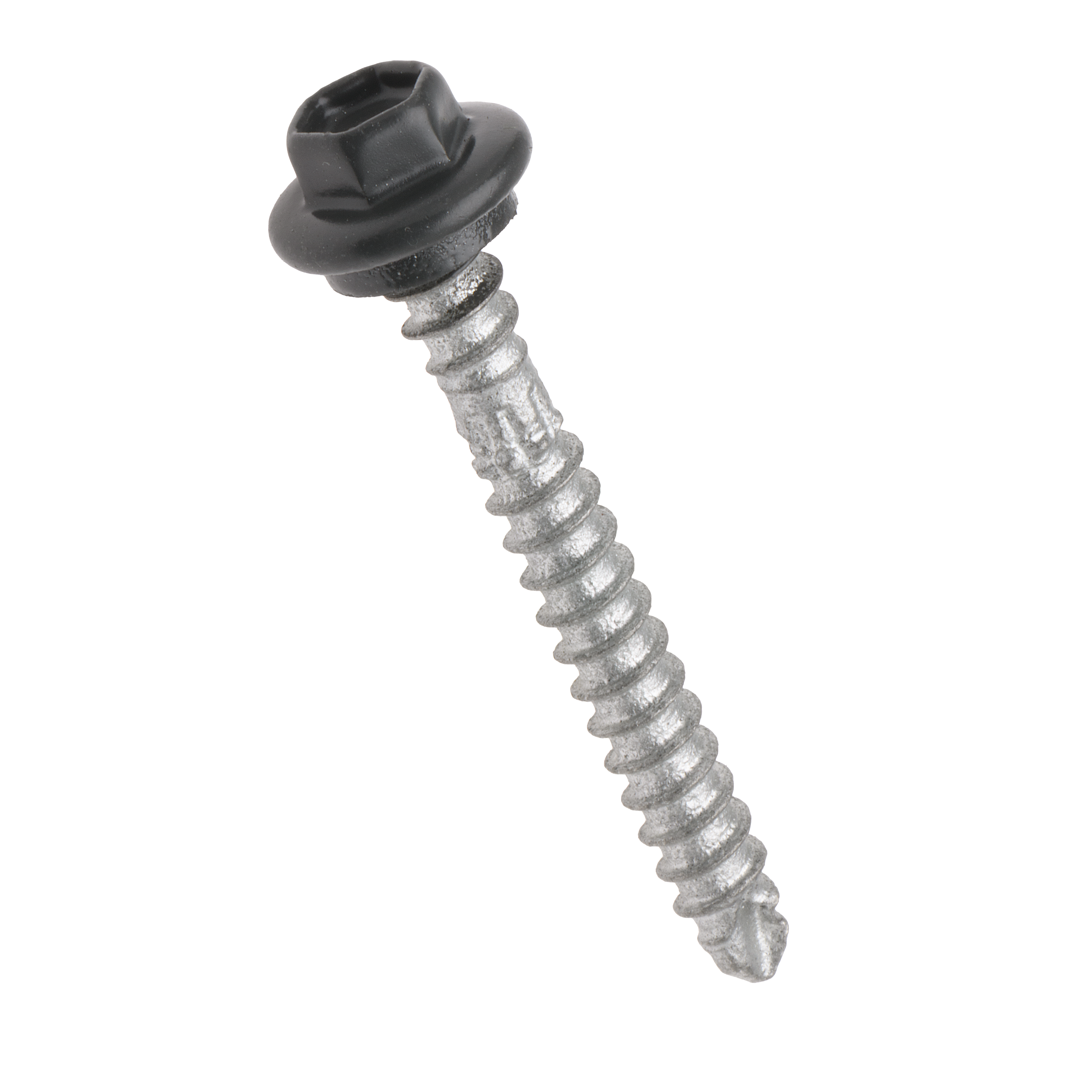 Buildex® RoofZIPS® M6 x 50mm – Monument – Hex Head HiGrip® with Seal – Climaseal® 4 – Pack of 100