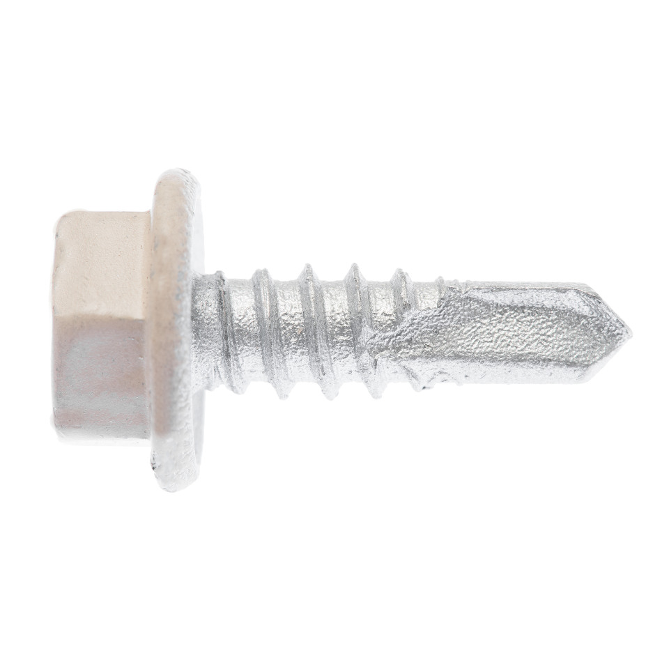 Buildex® Metal TEKS® Screws 10G x 16mm – Paperbark – Hex Head no Seal – Climaseal® 4 – 100 Pack