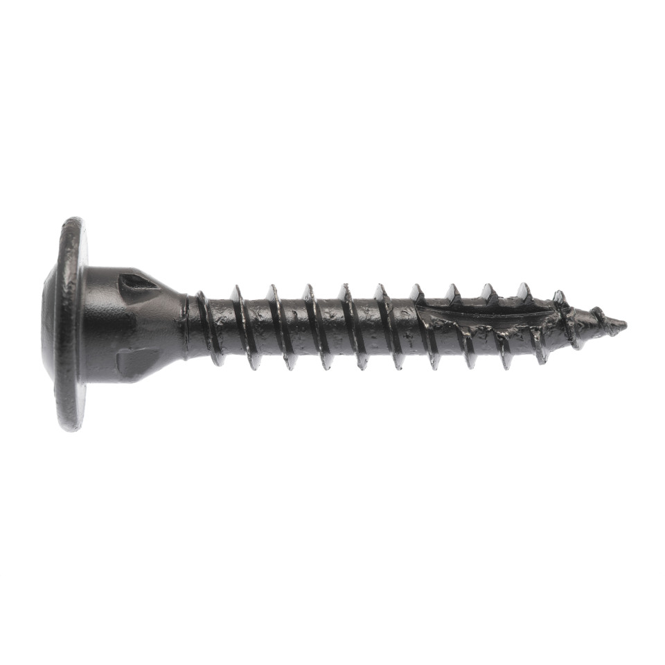 Buildex® Timber Construction Screws 18G x 50mm – Low Profile Head – Climacoat® 3 Black – Pack of 20