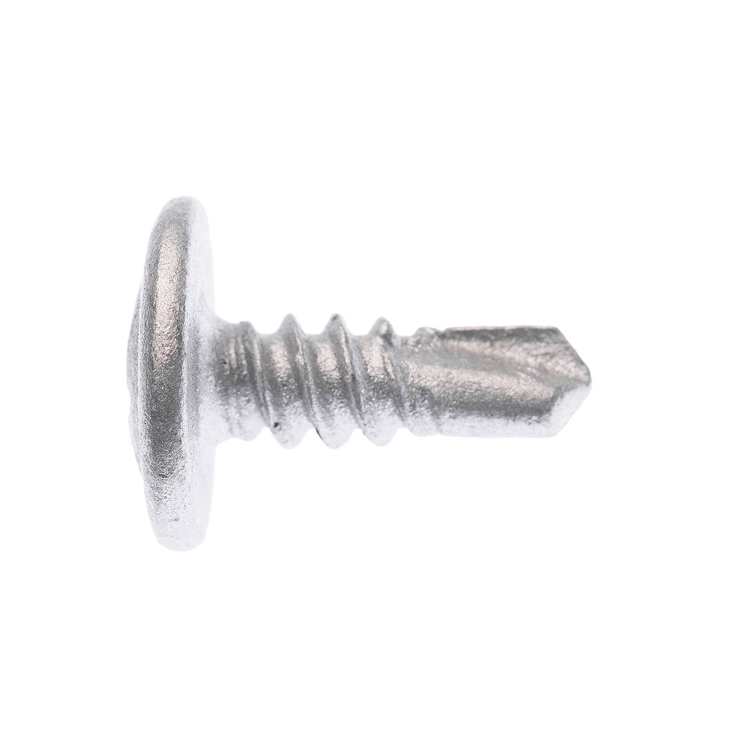 Buildex® Metal TEKS® Screws 8G x 12mm – Button Head – Galvanised – Zinc Alloy C3 – Pack of 100